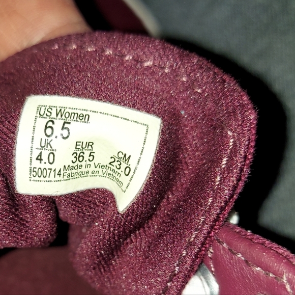 Vans Ward Burgandy Canvas Lace-Up Sneaker - Picture 9 of 9